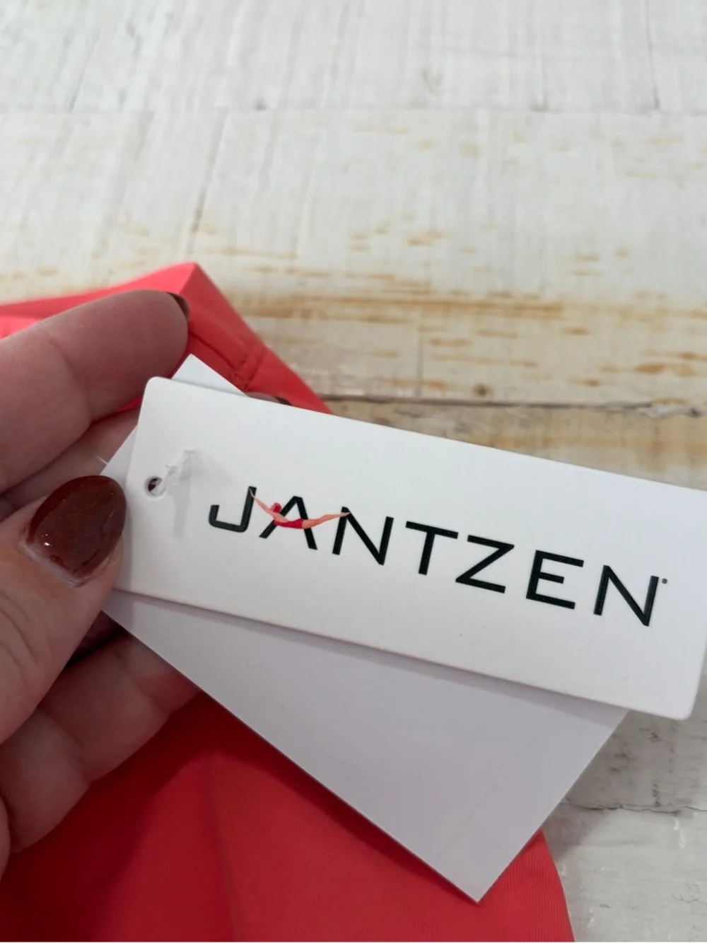 Jantzen Swim Skirt Cover Up NWT size 26W in Coral Cutie‎ Pull On Beach Resort